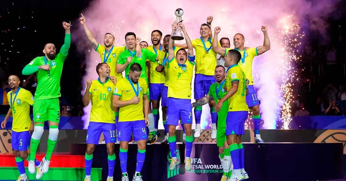 Brasil conquista hexa no futsal com triunfo épico