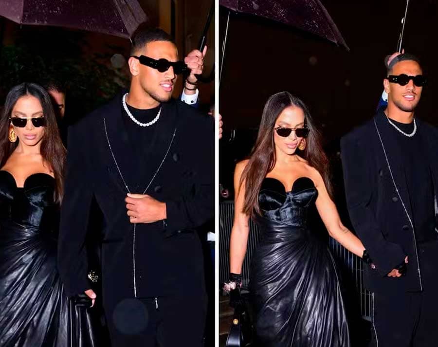 Anitta e Vinicius Souza causam frisson na Semana de Moda de Paris